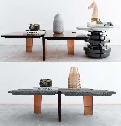 新中式茶几3D模型下载